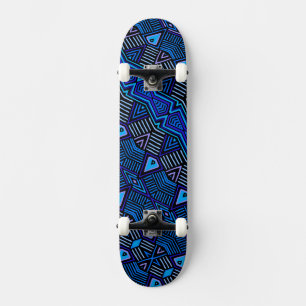 Skateboard Carte de ski Tribal Blue