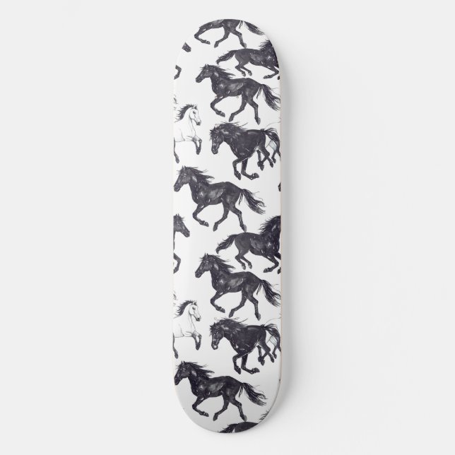 Skateboard Carte de ski unique Cool Horse Lover Design Skateb (Recto)