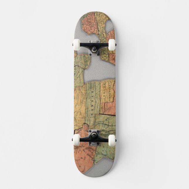 Skateboard Carte des Etats-Unis et du Canada (Recto)