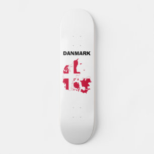 Skateboard Carte Drapeau Danemark
