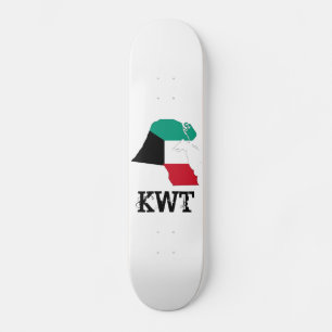 Skateboard Carte du drapeau du Koweït