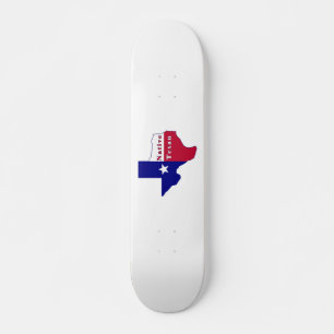 Skateboard Carte du drapeau texan natif