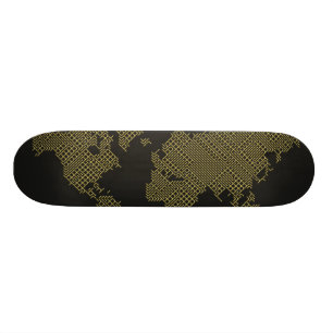 Skateboard Carte du monde numérique