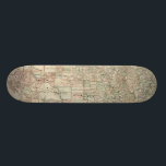 Skateboard Carte du Texas aux frontières du comté<br><div class="desc">Cette carte extraordinaire de l'état du Texas montre comment les lignes du comté ont été dessinées. Il contient également des rendus de l'Alamo, un derrick à l'huile, et des cowboys sur les chevaux. Montrez un peu d'amour à Lone Star State en achetant cette impression!</div>