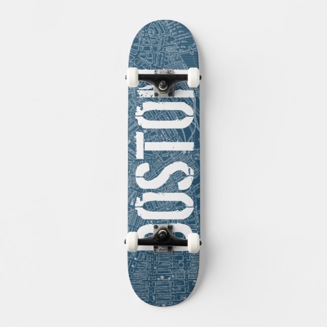 Skateboard Carte graphique de Boston (Recto)