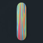 Skateboard Carte Holographique moderne colorée<br><div class="desc">Carte holographique moderne à l'aspect multicolore pour votre skateur de rue préféré qui surfe sur le trottoir ou heurte les tuyaux. Un pont unique pour n'importe quel skate boarder.</div>