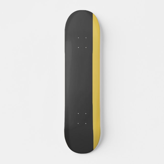 Skateboard Carte longue Graphite Jaune (Devant)