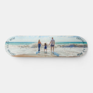 Skateboard Carte photo personnalisée Vos photos et votre text