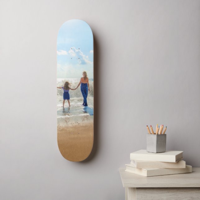 Skateboard Carte photo personnalisée Votre conception (Art mural)