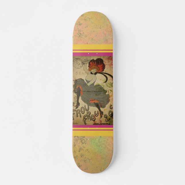 Skateboard Carte postale française (Devant)