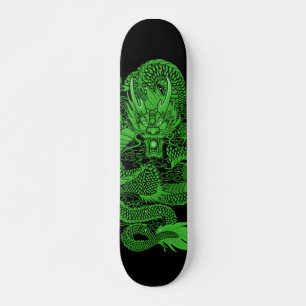 Skateboard Carte Pro personnalisée Élément Emerald Dragon