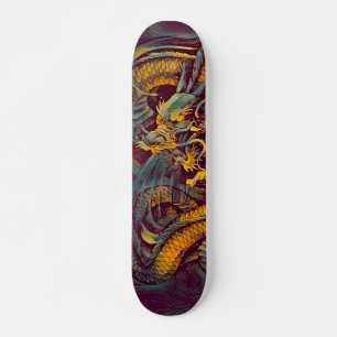 Skateboard Carte Urban Ninja Evil Dragon Element Custom Pro