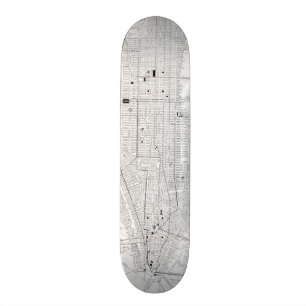 Skateboard Carte vintage de New York City (1911)