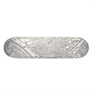 Skateboard Carte vintage de Pittsburgh (1885)
