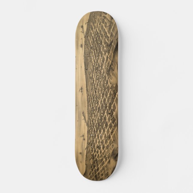 Skateboard Carte vintage de San Diego (1876) (Recto)