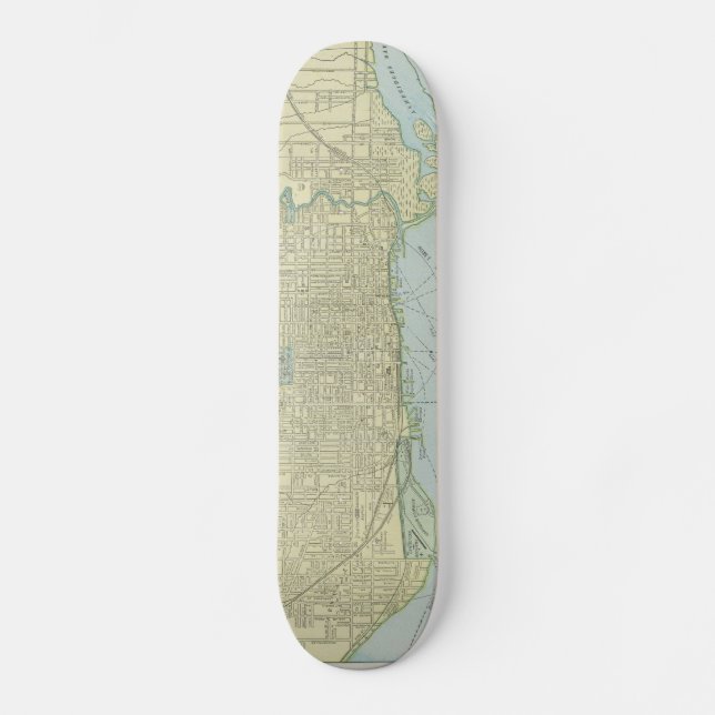Skateboard Carte vintage de Toronto (1901) (Recto)