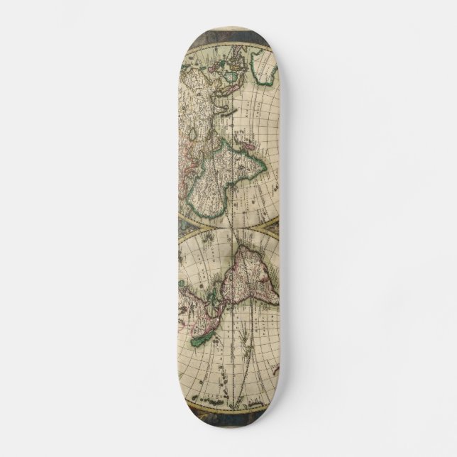 Skateboard Carte vintage du monde (1689) (Recto)