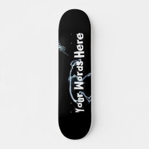 Skateboard Cartes bleues personnalisées X-Ray Skeleton Bad Do