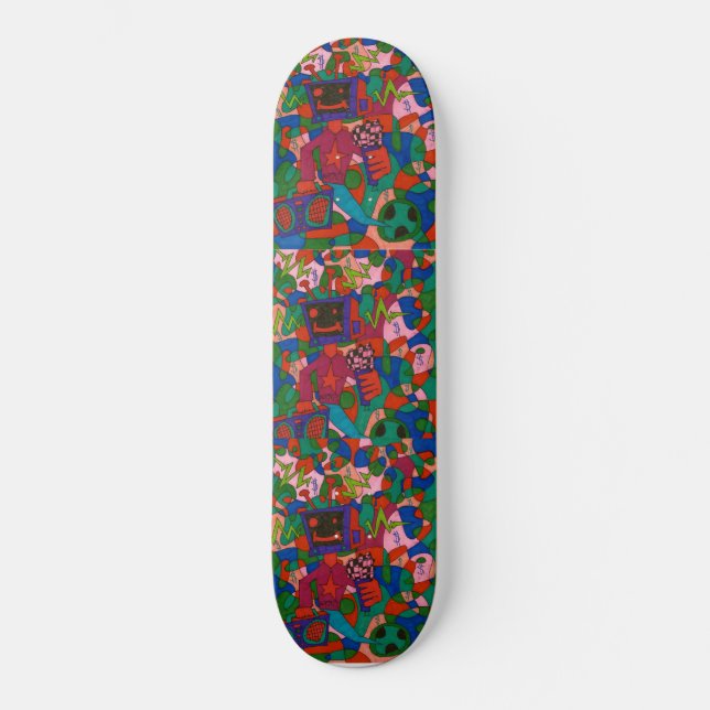 SKATEBOARD CARTES DE PATINAGE SCRIBZ KIDZ /JMT (Recto)