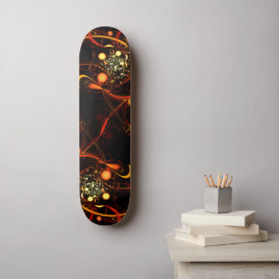 Skateboard Carton d'art Abstrait Heartbeat