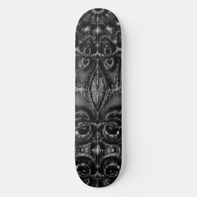 Skateboard Carton de Ski Mandala Charcoal (Recto)