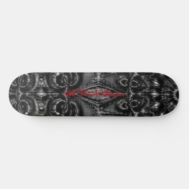 Skateboard Carton de Ski Mandala Charcoal (Horz)