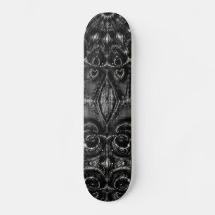 Skateboard Carton de Ski Mandala Charcoal