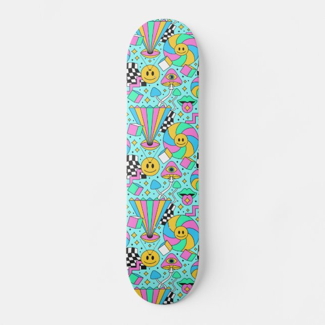 Skateboard Carton d'illustration mignonne (Recto)
