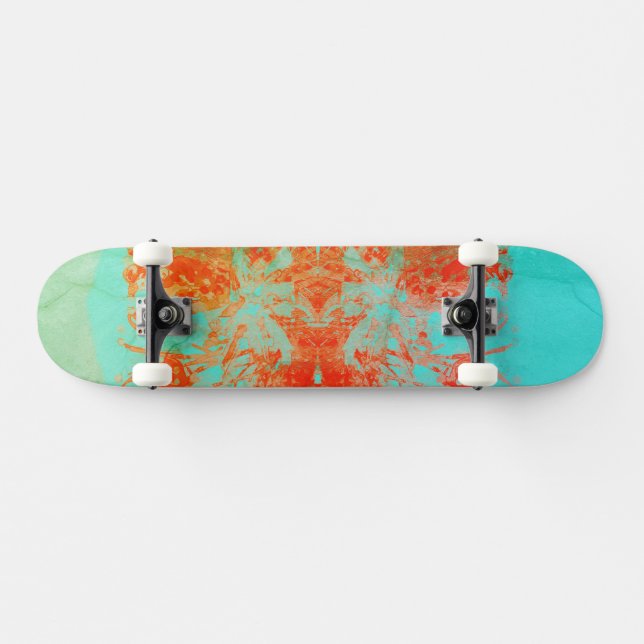 Skateboard Carton Ombre Turquoise (Horz)