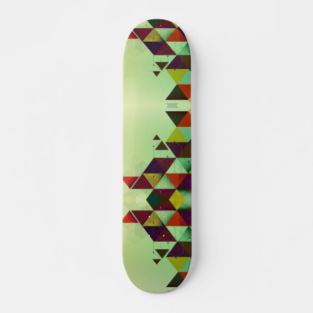 Skateboard Carton triangles Abstrait (Devant)