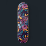 Skateboard Cas de Burgundy Navy Mustard Watercolor Flowers<br><div class="desc">This elegant and artsy pattern est parfait pour le meilleur et le stylish woman It feobjets a hand-painted berry burgundy red, navy blue, mustard yellow, emerald green, and classic blue watercolor fall and autumn, flowers and leaves bouquet on top of a purple burgundy background. Artistic, moderne, country, pretty, unique, et...</div>