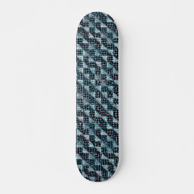Skateboard Cases d'échecs incurvées exposées à une mosaïque d (Devant)
