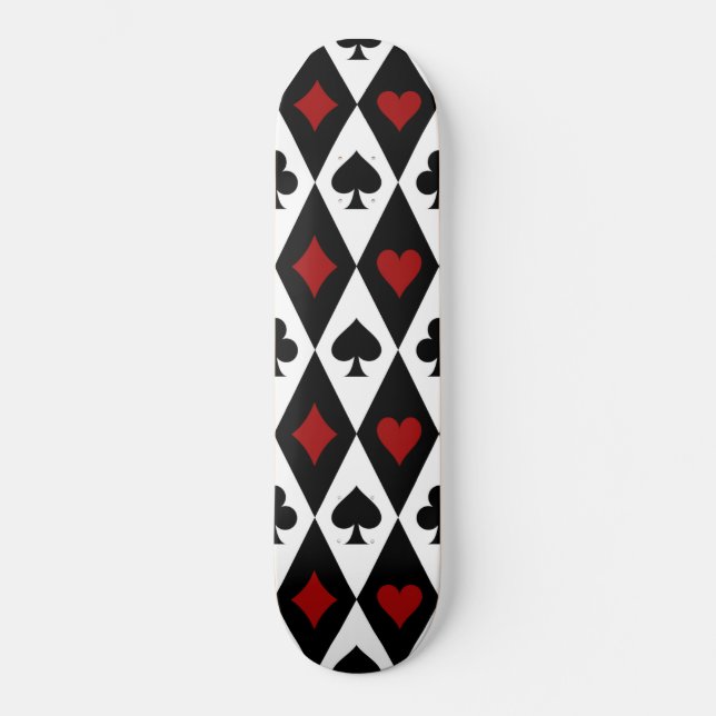 Skateboard Casino du Joueur de cartes Blackjack Las Vegas (Recto)