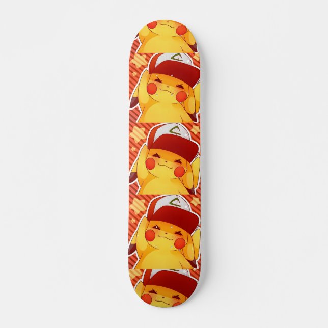 Skateboard Casquette de dresseur Pikachu  (Devant)