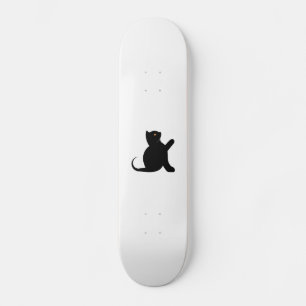 Skateboard Cat dit bonjour