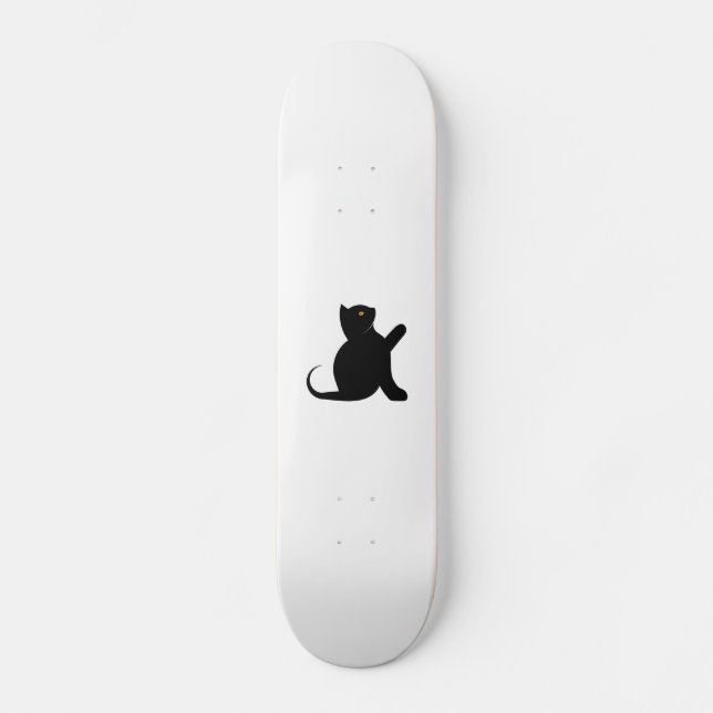 Skateboard Cat dit bonjour (Recto)