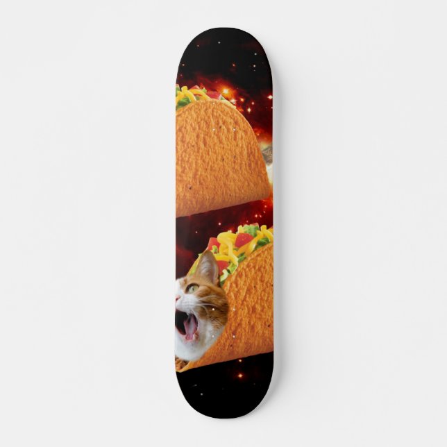 Skateboard Cats inside space tacos (Devant)