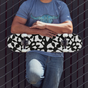 Skateboard Cells Abstraction Black White