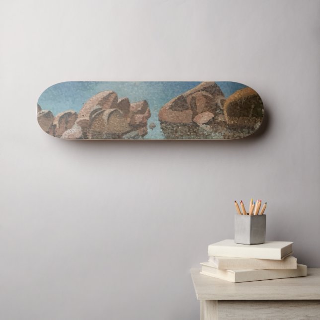 Skateboard Cercle de Stones Lake Tahoe Impressionnisme (Art mural (Horz))