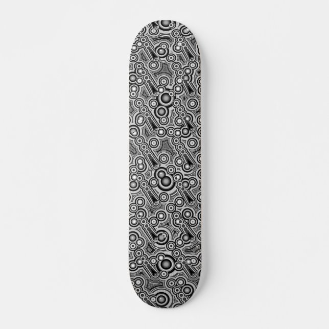 Skateboard Cercles fractaux (Devant)