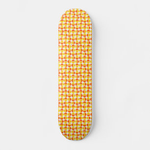 Skateboard Cercles tournants - orange et orange