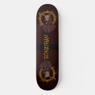 skateboard Cerf Crâne