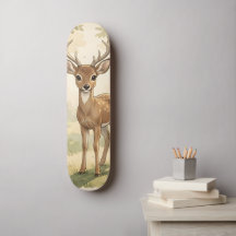Cerf mignon vintage dans la forêt