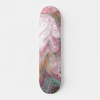 Skateboard Chandelle Vert rose doux Pont Abstrait