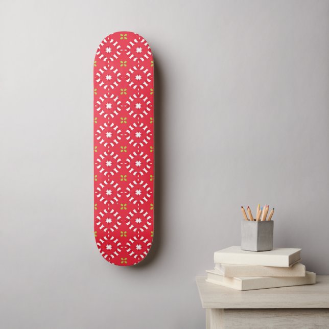 Skateboard Charme des Fêtes de Noël Modèle 04 -  (Art mural)
