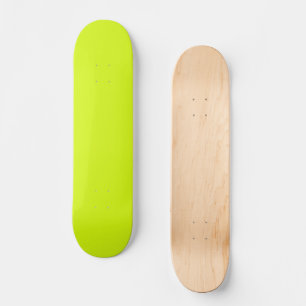 Skateboard Chartreuse Couleur jaune uni