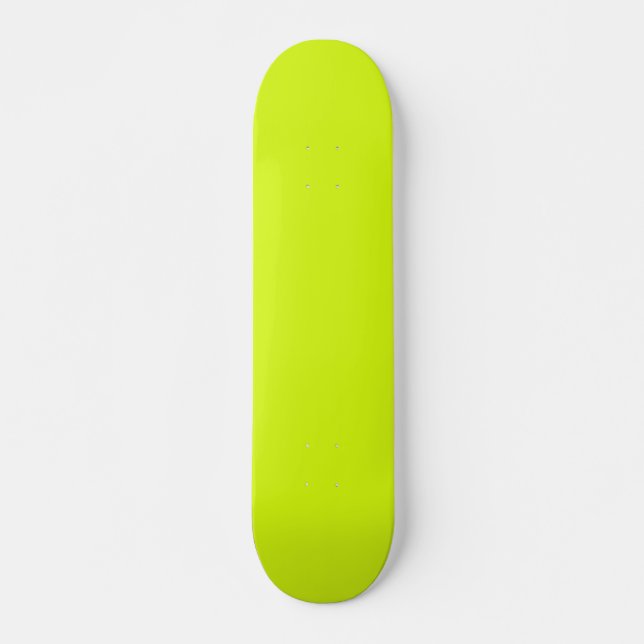 Skateboard  Chartreuse Jaune (couleur unie)  (Devant)