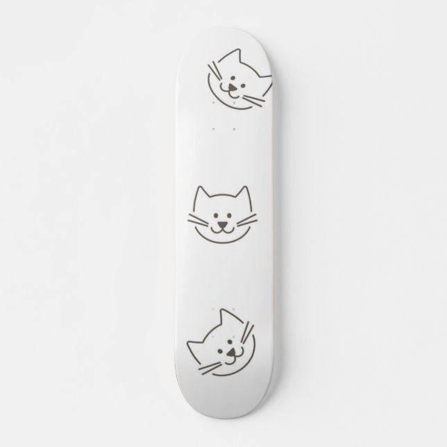 Skateboard chat, animal de compagnie, chaton, chaton, animal, (Devant)