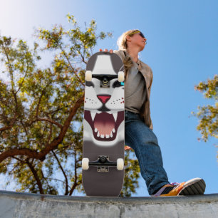 Skateboard Chat bleu teinté