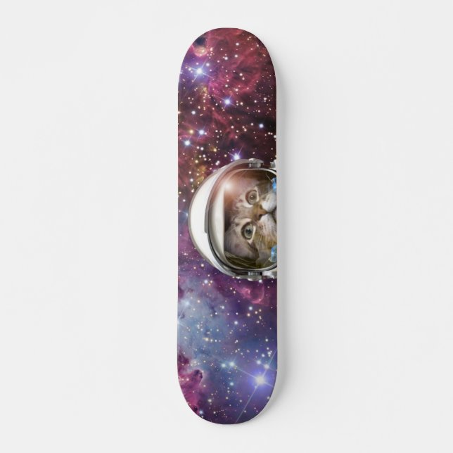 Skateboard Chat Cosmonaut (Devant)